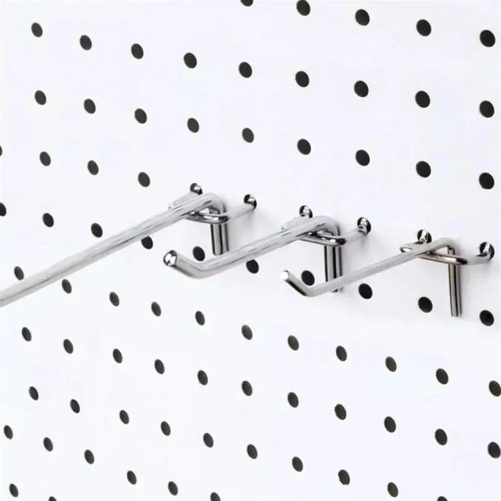 Workshop Tools.Hanging Board - 50Pcs Carbon Steel Pegboard Hooks 3.3mm