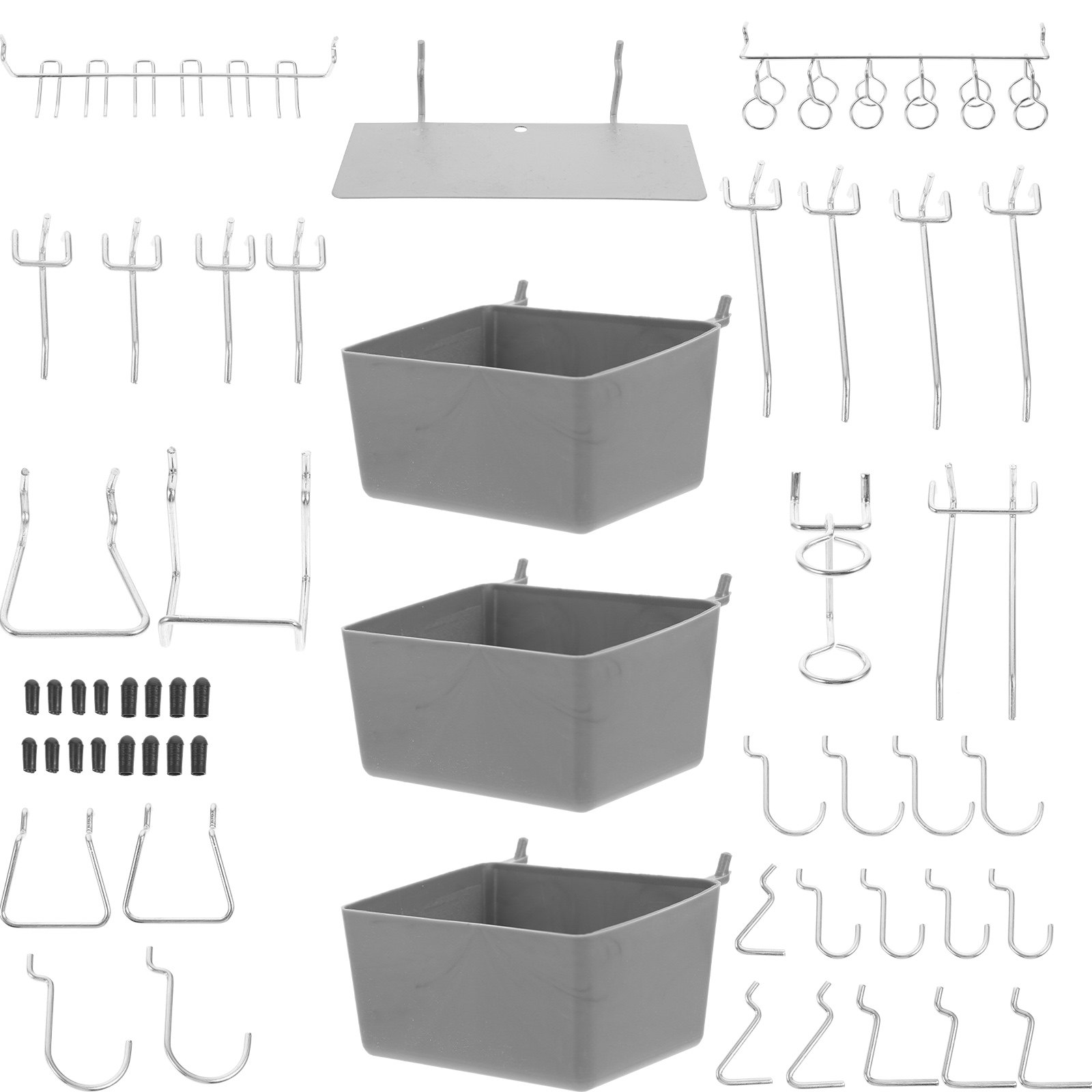 Workshop Tools.Hanging Board - 140Pcs Pegboard Hooks Organizer Kit Durable