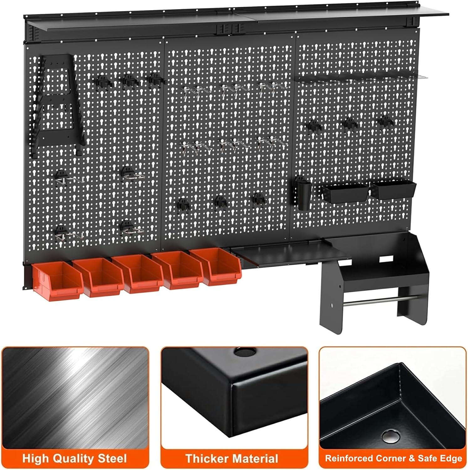 Metal Pegboard Wall Organizer  - Workshop Tools.Hanging Board ulasan dan harga