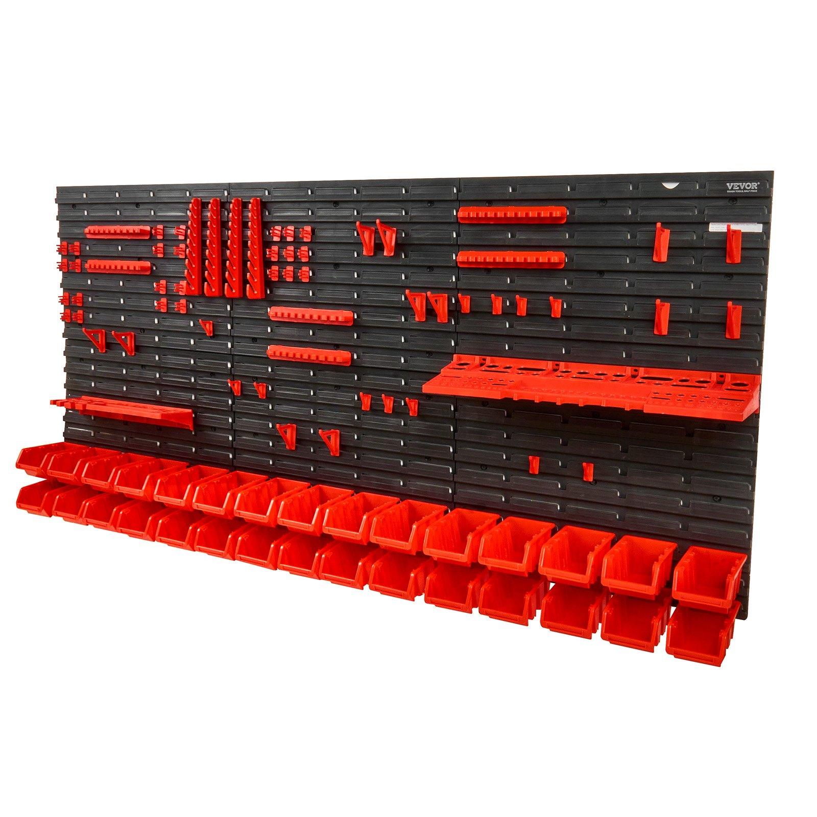 Wall Mounted 30-Bin Plastic Pa - Workshop Tools Storage ulasan dan harga