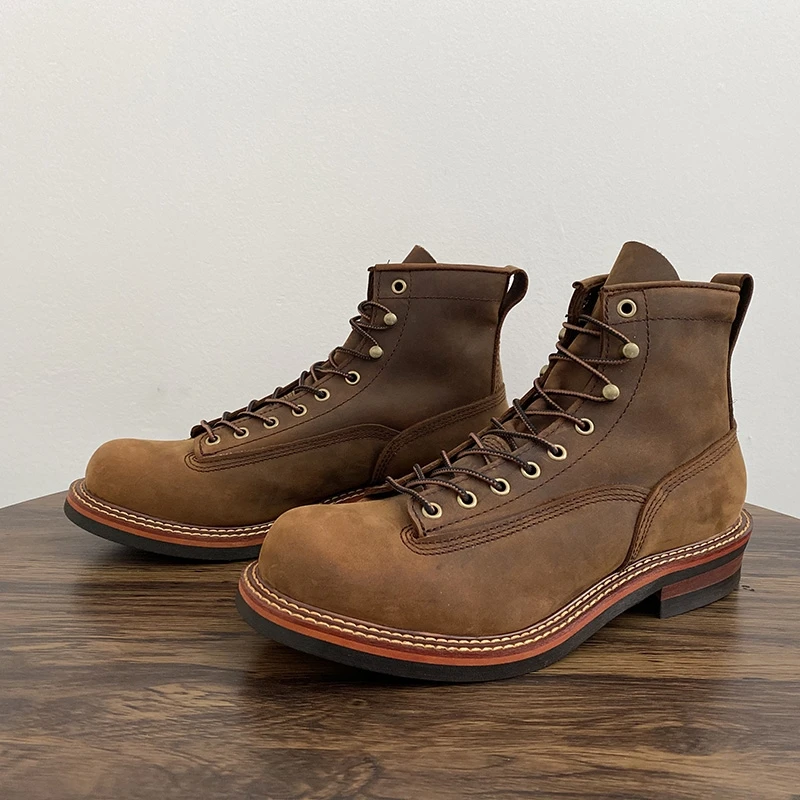 Vintage British Men Ankle Boot - Tools Work ulasan dan harga