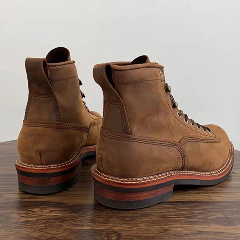 Vintage British Men Ankle Boot - Tools Work ulasan dan harga