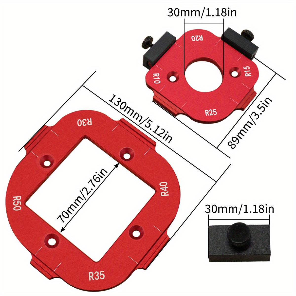 Aluminum round Corner Radius T - Dowel Jig Kit ulasan dan harga