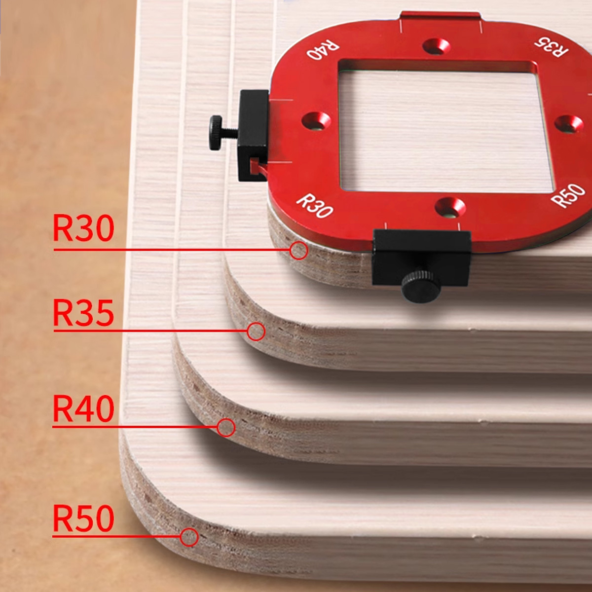 Aluminum round Corner Radius T - Dowel Jig Kit ulasan dan harga