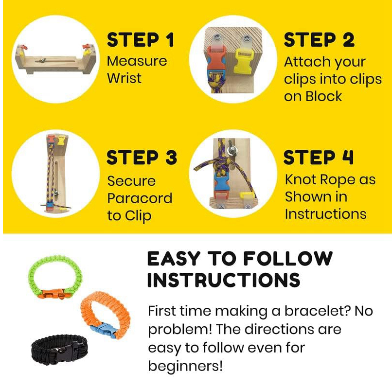 Wood Paracord Jig Bracelet Mak - Dowel Jig Kit ulasan dan harga