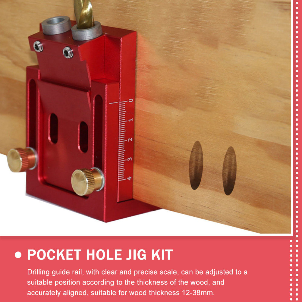1Set Pocket Hole Wood Working  - Pocket Hole Jig ulasan dan harga