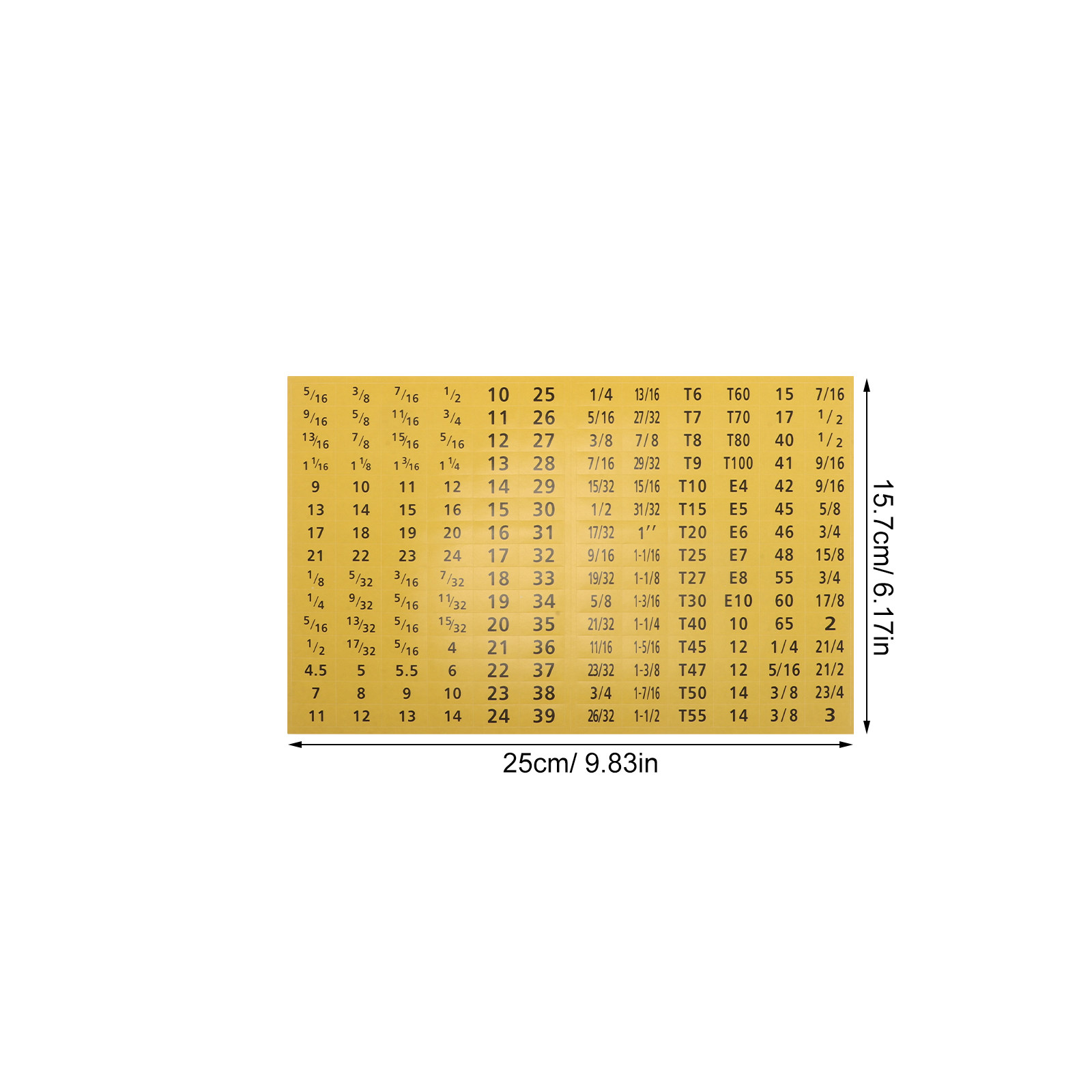 20Sheets Socket Wrench Sticker - Tool Workshop ulasan dan harga